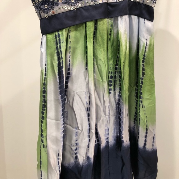 BCBG empire waisted silk azure dress size 0 - Picture 3 of 6